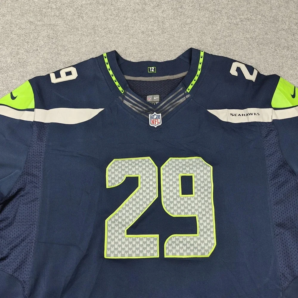 Seattle Seahawks Jersey Mens 60 Blue NFL Football Nike On Field Earl Thomas 29